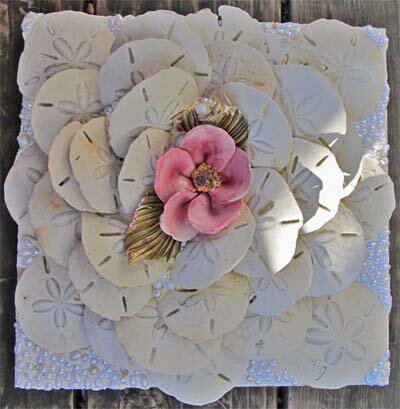 Sand Dollar Mosaic Wall Hanging