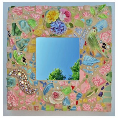 Melissas Motifs Mosaic Bird Mirror