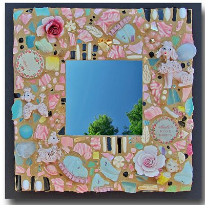 Poodle Mosaic Mirror